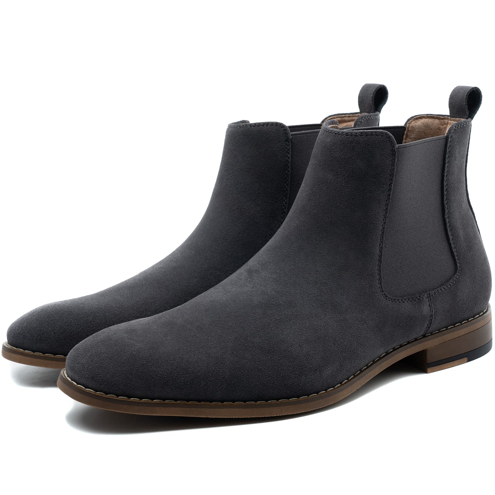Men's Chelsea Boots - Comfortable Suede Dress Boots & Casual Chukka Ankle Boots for Men | Waterproof & Slip-Resistant | Perfect for Office, Dating & Outdoor Activities