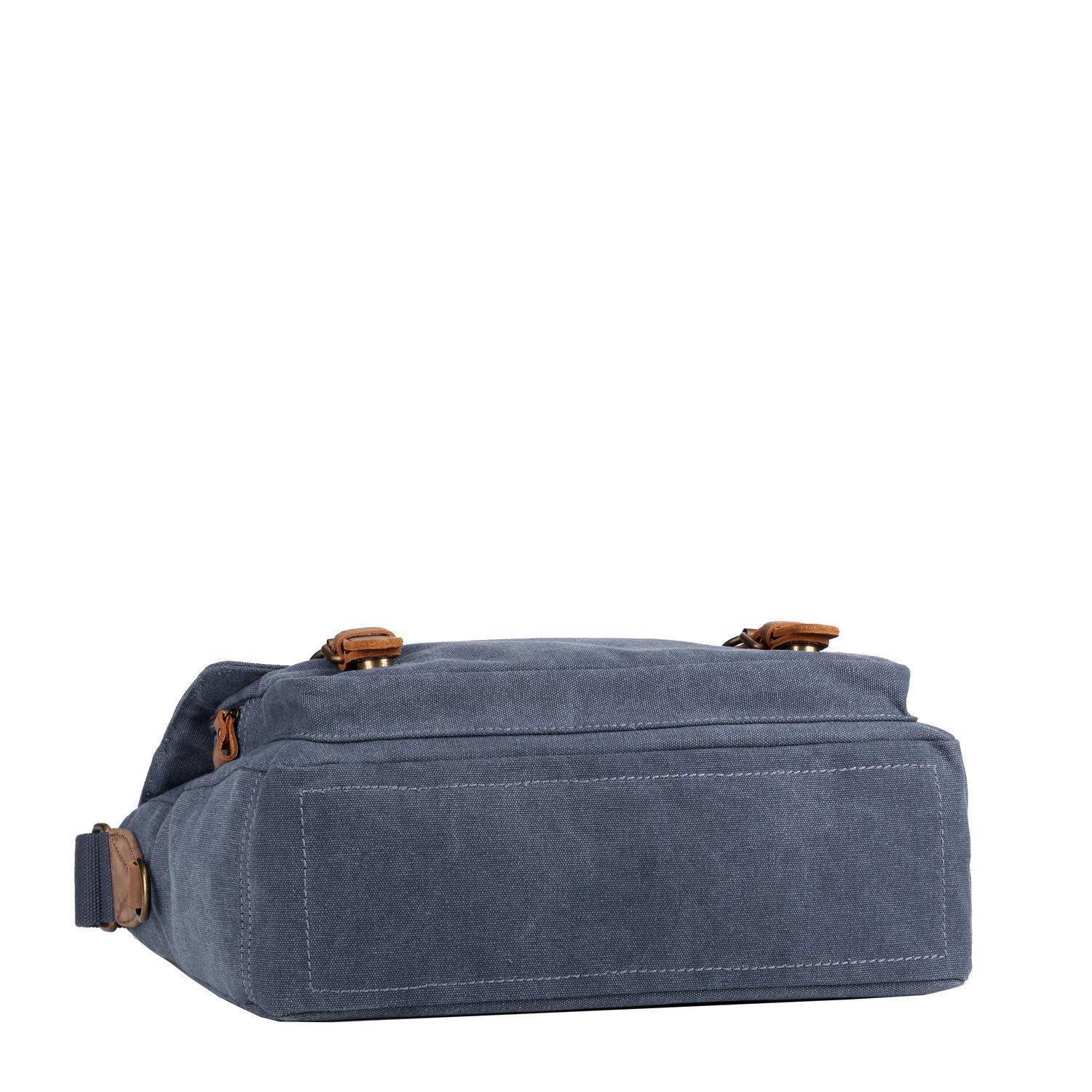 TRP0207 Troop London Classic Canvas Laptop Messenger Bag - Durable Water-Resistant Work & Travel Briefcase for Men & Women | Perfect for Office, Business Trips & Daily Commute