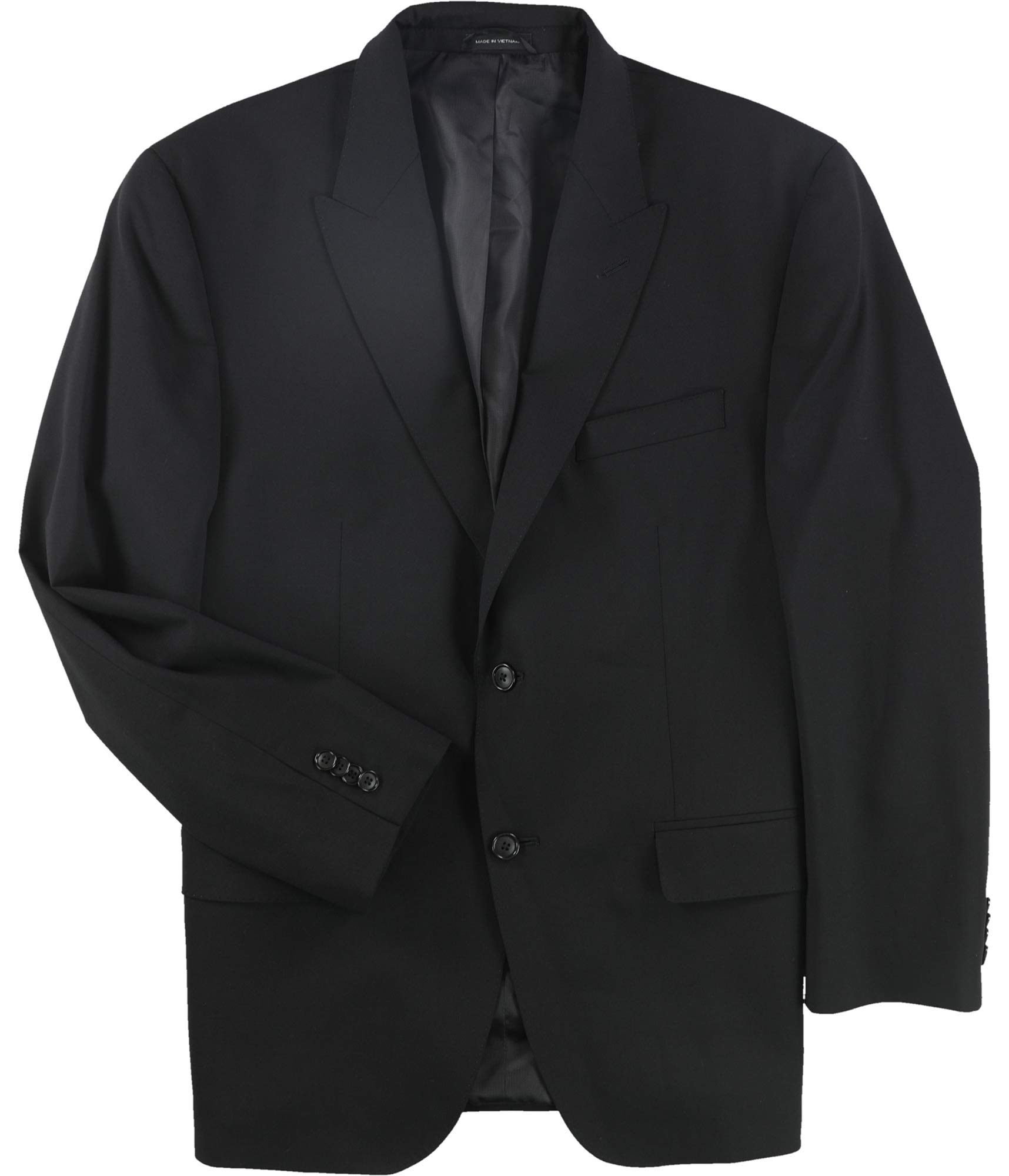 Sean John Men's Solid Two-Button Blazer Jacket - Slim Fit Formal Suit Coat for Business, Office, Wedding & Special Occasions
