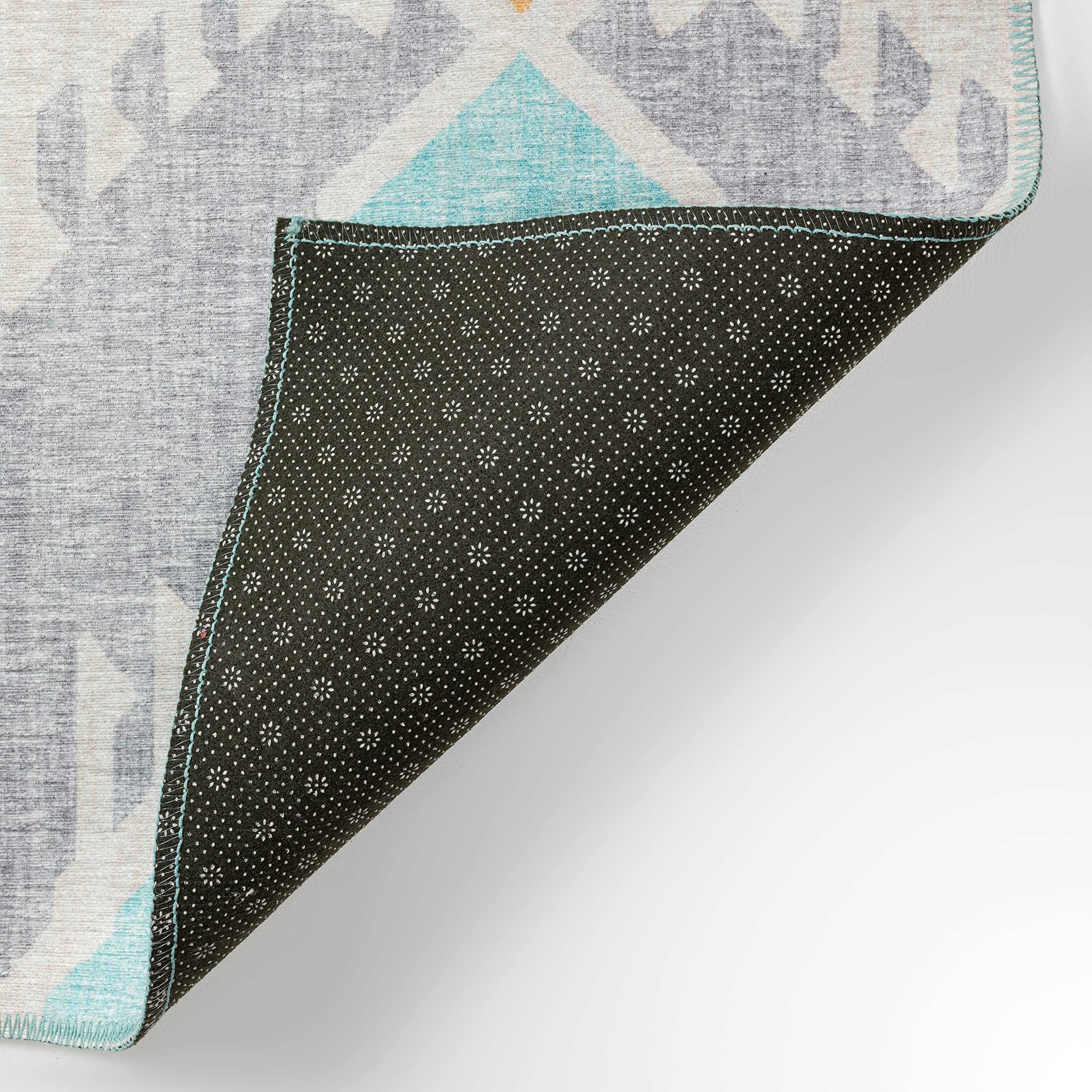 Addison Rugs Yuma AYU32 Aqua 9' x 12' Area Rug - Soft Modern Boho Chic Living Room Carpet for Bedroom, Dining Room & Home Decor