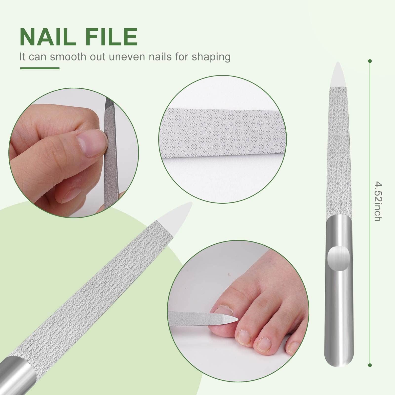 5 PCS Professional Stainless Steel Ingrown Toenail Removal Kit - Pedicure & Manicure Tools for Nail Correction, Pain Relief & Polish Care - Perfect for Home Nail Treatment & Salon Use