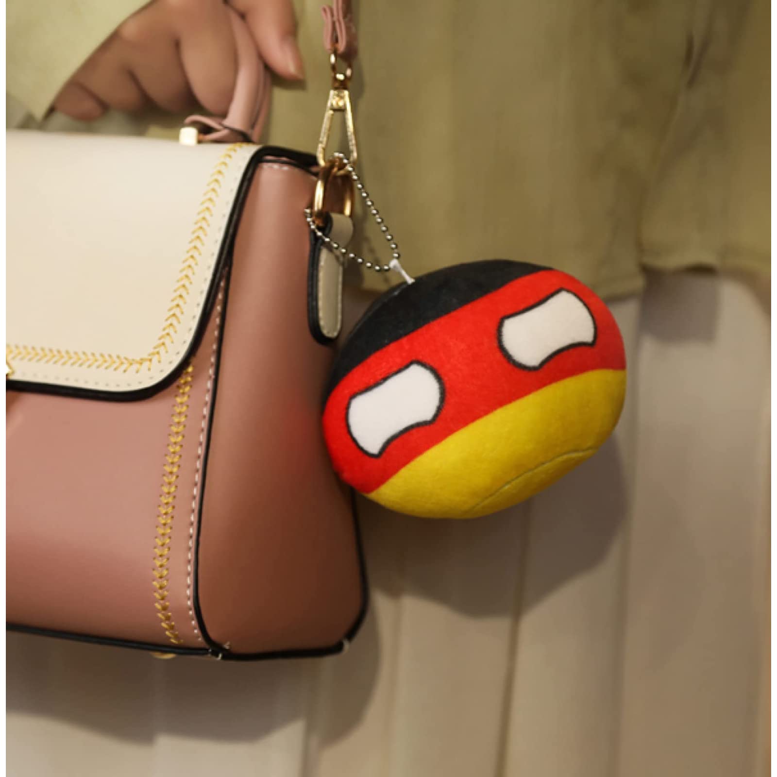 Poland Ball Plush Toy - 10cm (4in) Countryballs Plush Pillow & Pendant, Cute Cartoon Polish Ball Doll for Kids & Adults - Perfect Gift for Collectors, Room Decor, and Anime Fans