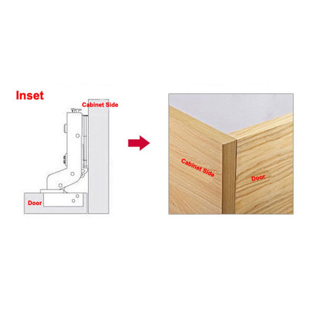 uxcell 105mm x 63mm x 33mm Heavy Duty Metal Concealed Self-Closing Cabinet Hinges (2 Pack) - Perfect for Kitchen Cabinets, Wardrobes & Furniture Doors