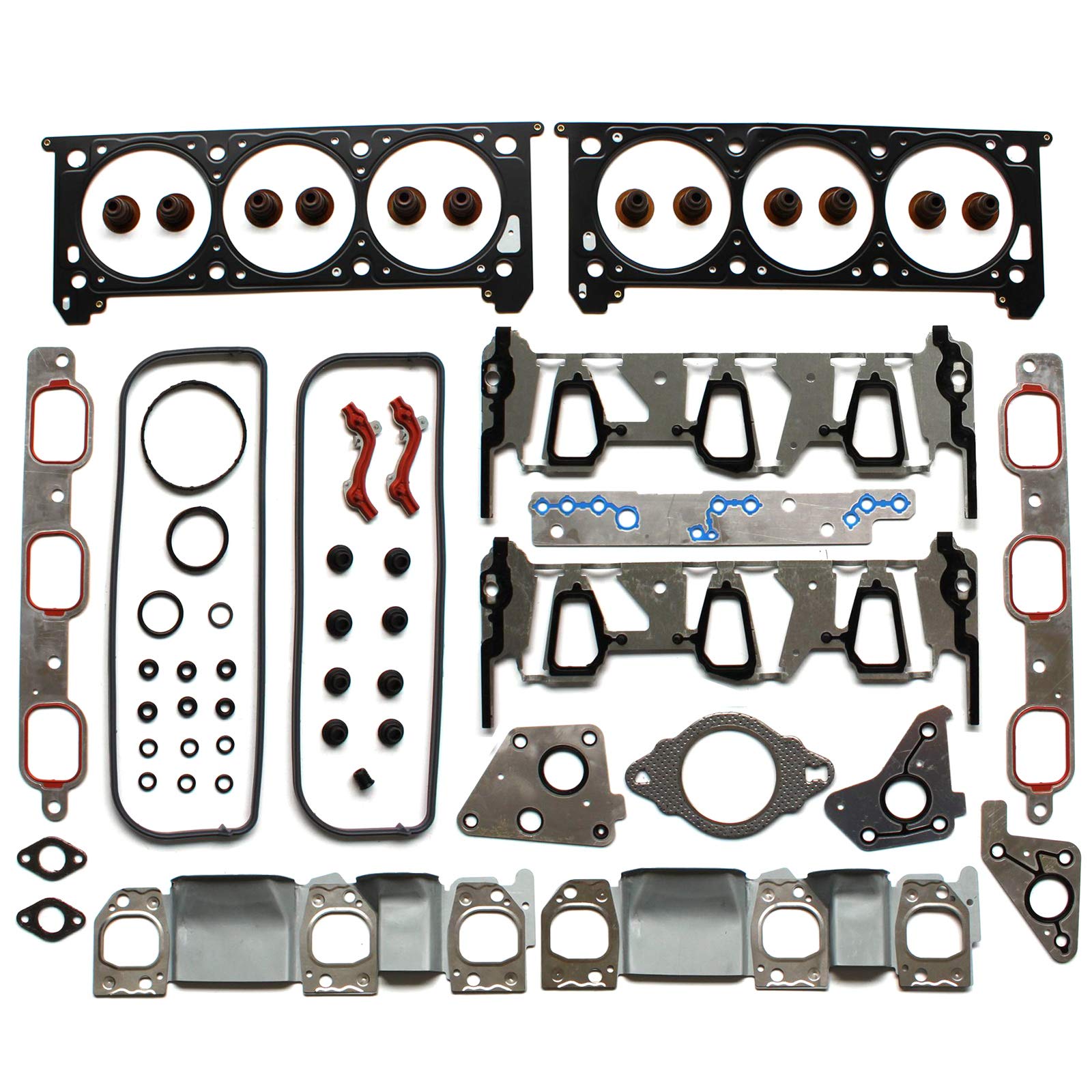 ECCPP Engine Cylinder Head Gasket Set Compatible with 06-11 Pontiac G6, Buick, Chevrolet Impala, Malibu, Monte Carlo & Uplander - Replacement Head Gaskets Kit for Engine Repair & Maintenance