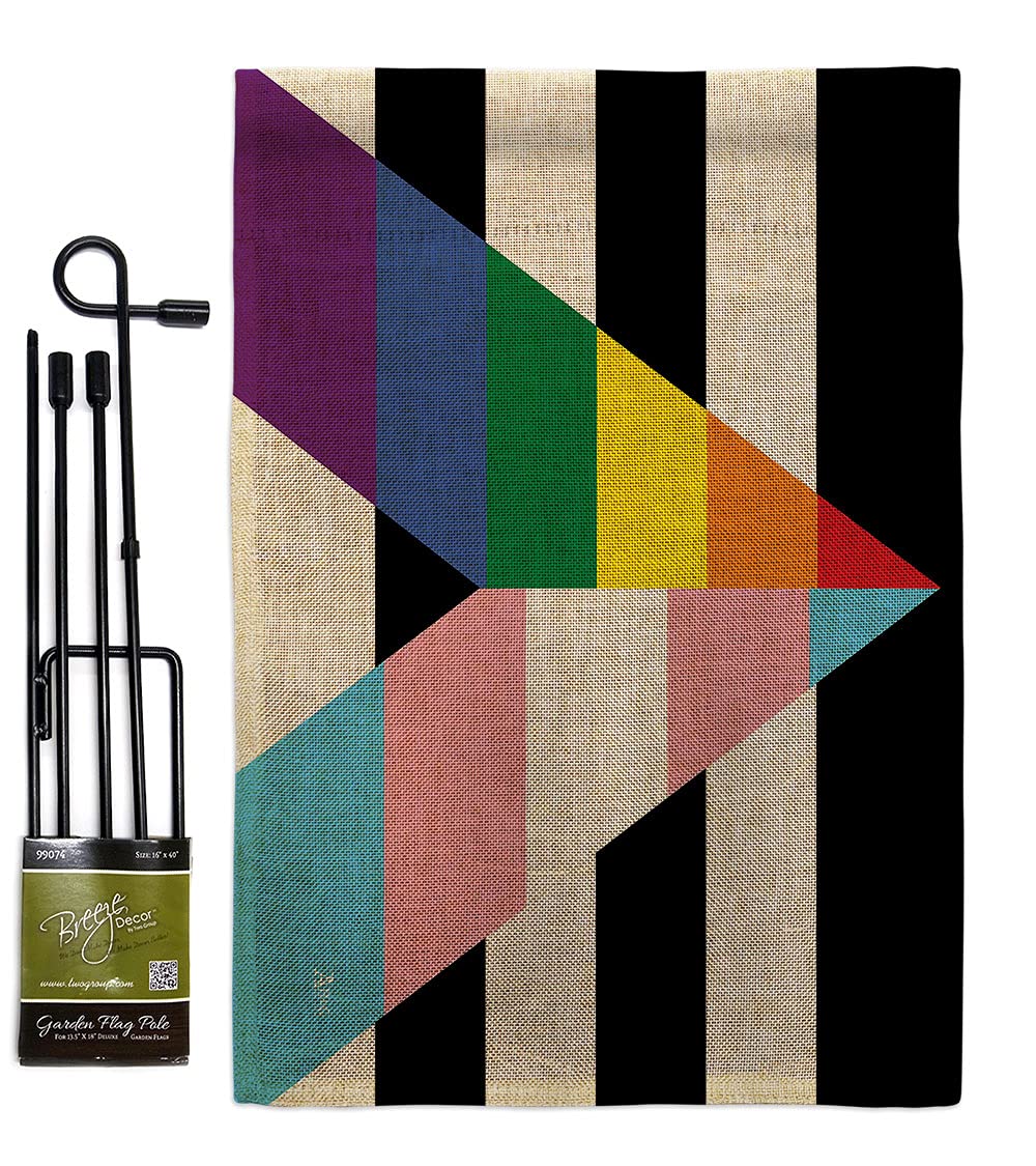 LGBTQ+ Pride Garden Flag Set - Rainbow Love & Ally Support for Yard Decor