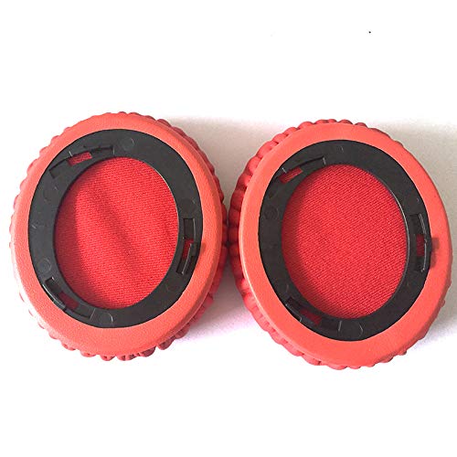 Premium Replacement Ear Pads for Monster Beats by Dr. Dre Solo HD Headphones - Soft Cushions, Ear Cups & Cover Set (Red) - Perfect for Gaming, Music & Travel Comfort