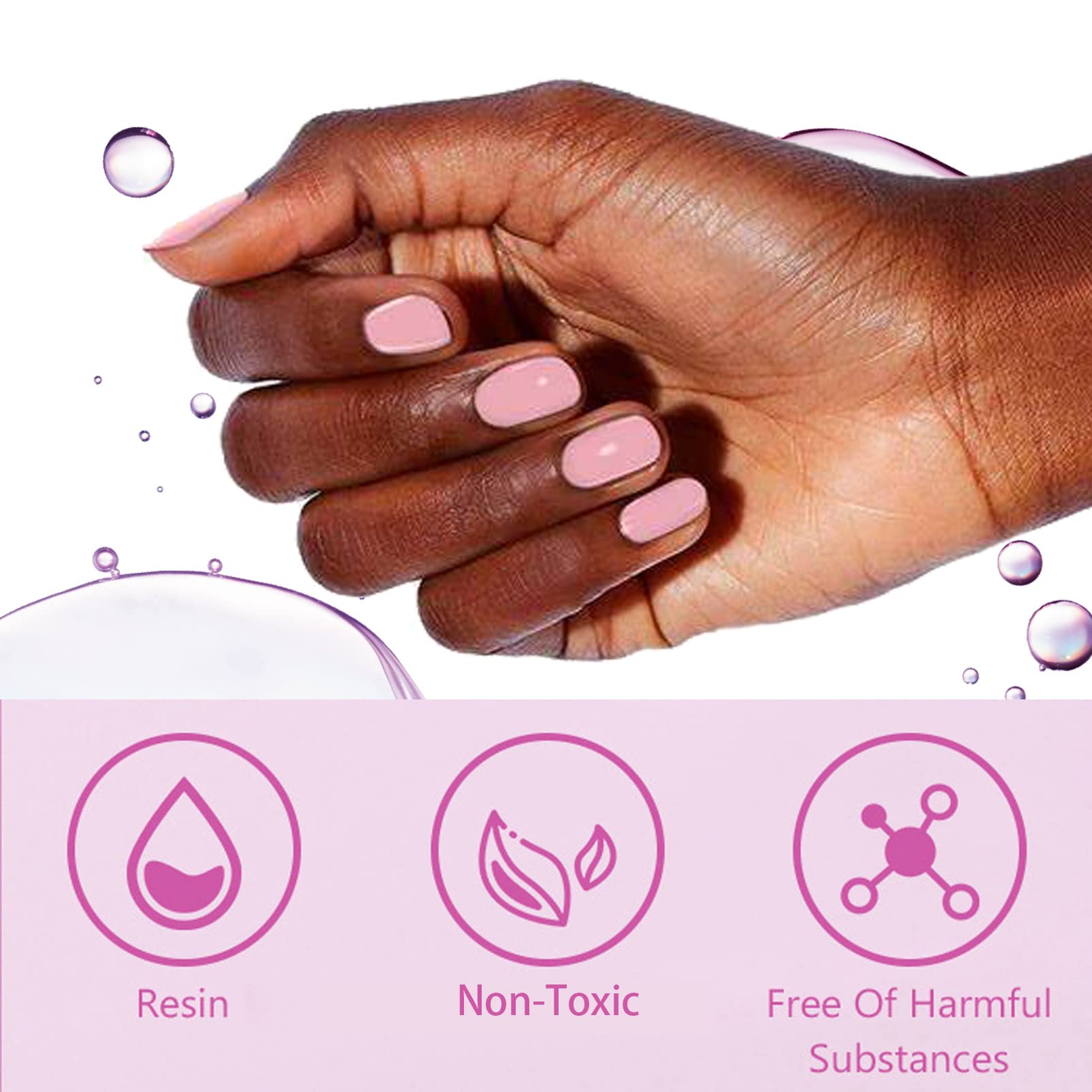 Flesh Color Nail Polish Set - Quick Dry Long Lasting Nail Paint for Home Manicure | No Harden Needed for Nail Art | Perfect for DIY Beauty & Professional Salon Use
