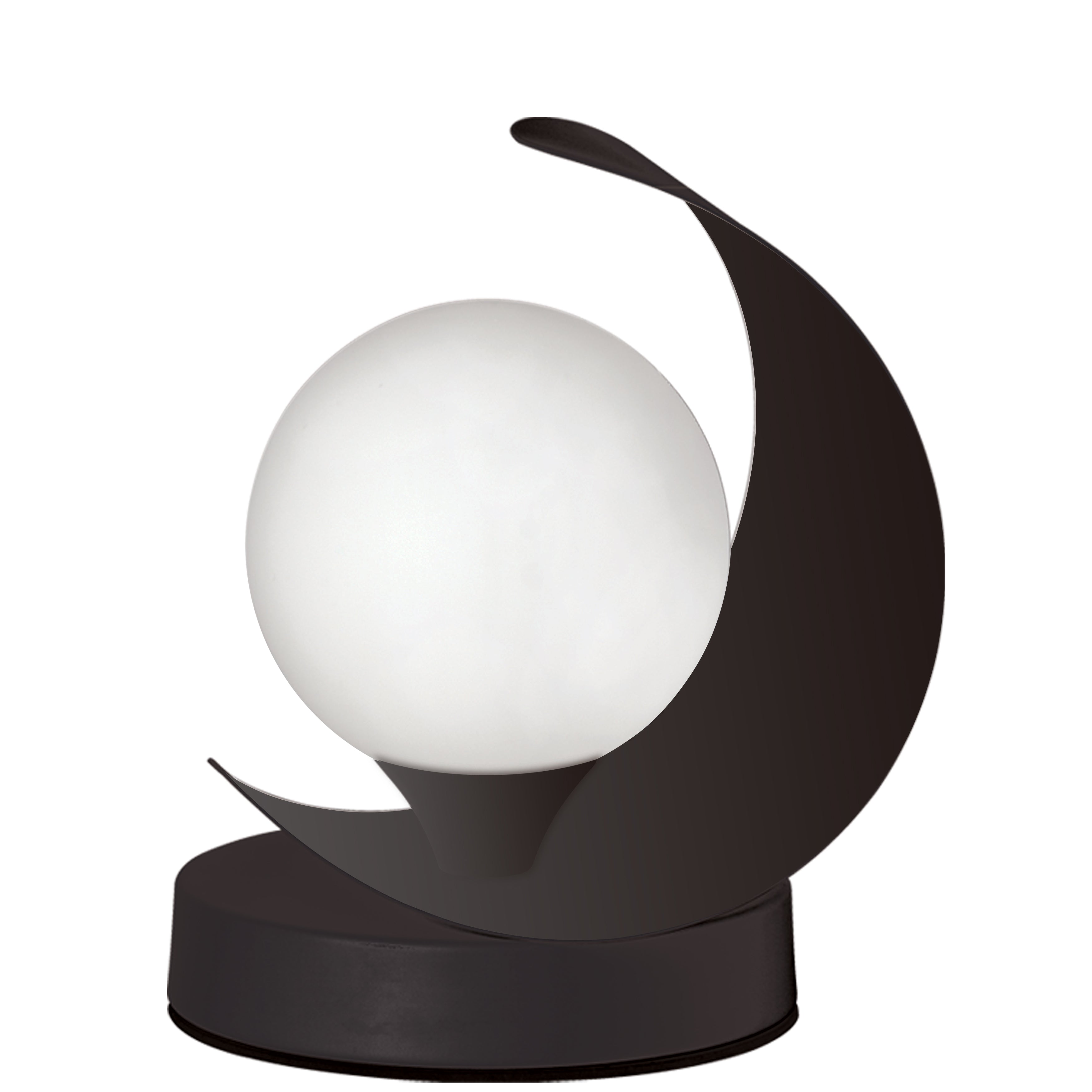 Modern Crescent Table Lamp - Adjustable LED Desk Light for Bedroom, Office & Study - Warm White & Cool White Dimmable Reading Light for Home Decor