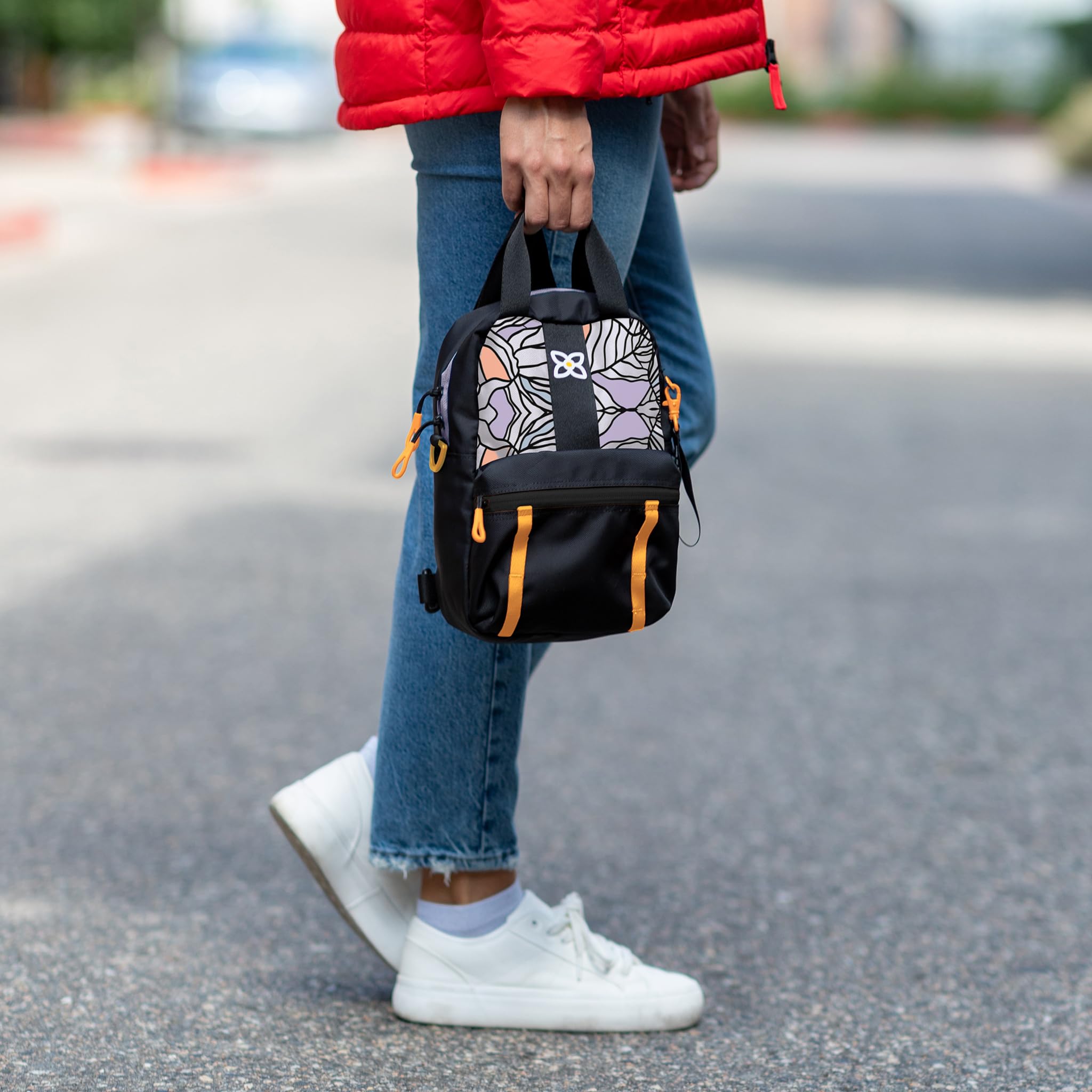 Sherpani Logan Mini Backpack for Women - RFID Travel Purse & Nylon Tote Bag for Daily Commute & Outings