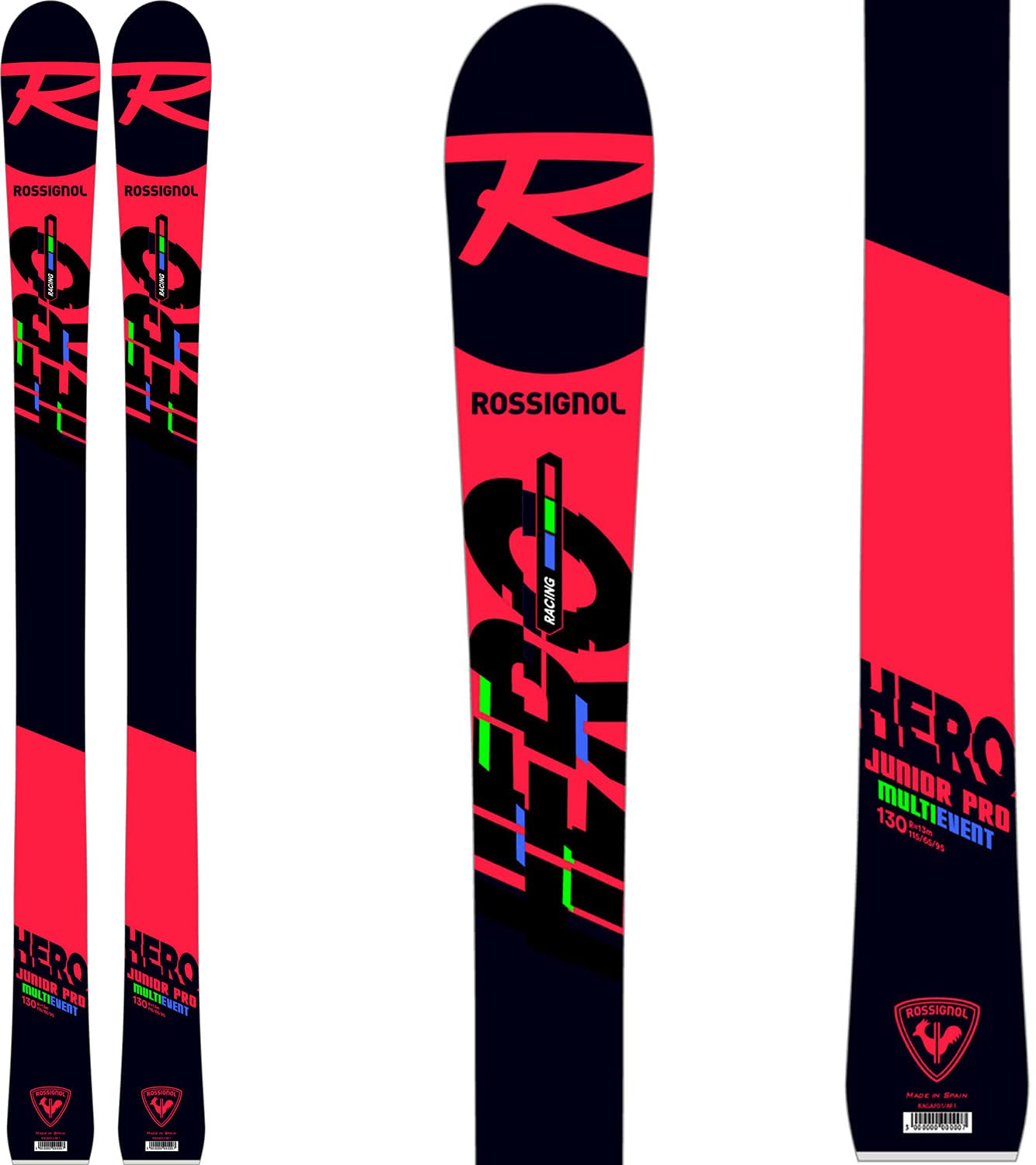 Rossignol Hero Jr Multievent Kids Skis - High Performance Youth Skis for Boys & Girls | Perfect for Alpine Racing, Freestyle & All-Mountain Skiing