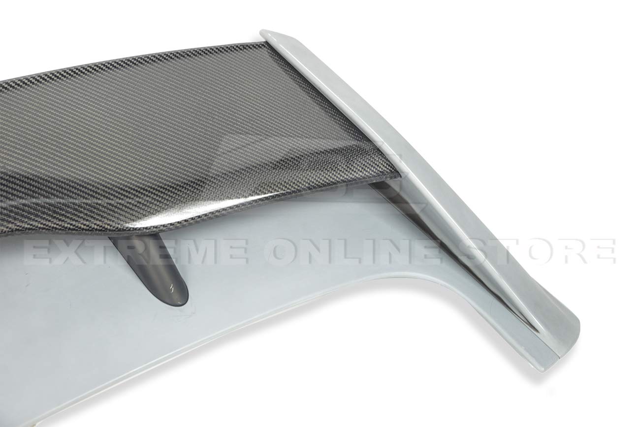 2013-2018 Ford Focus Hatchback Carbon Fiber Rear Roof Wing Spoiler - EOS RS Style Replacement | Enhances Aerodynamics & Sporty Look for Street Racing & Car Shows