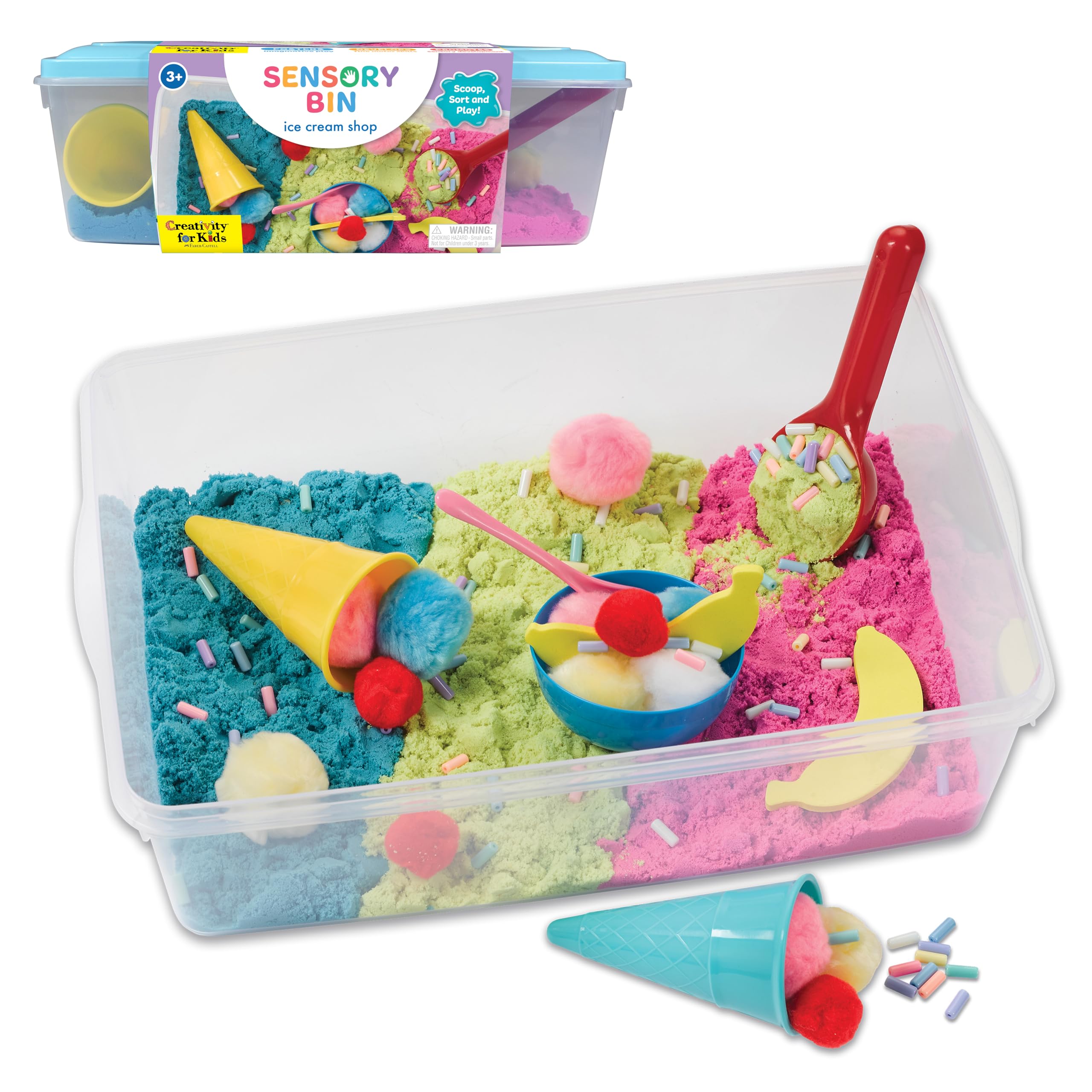 Creativity for Kids Sensory Bin: Bake Shop Pretend Play Set - Educational Sensory Toys for Toddlers Ages 3-4+, Fun Learning Activities for Kindergarten, Perfect Gift for Boys & Girls - Ideal for Preschool Playtime & Sensory Development