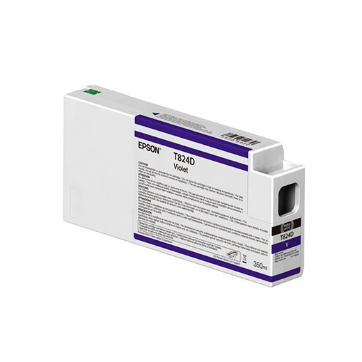 Epson UltraChrome HDX Violet Ink Cartridge 350ml (T824D00) - High-Quality Pigment Ink for Professional Photo Printing, Fine Art Reproduction, and Graphic Design Projects