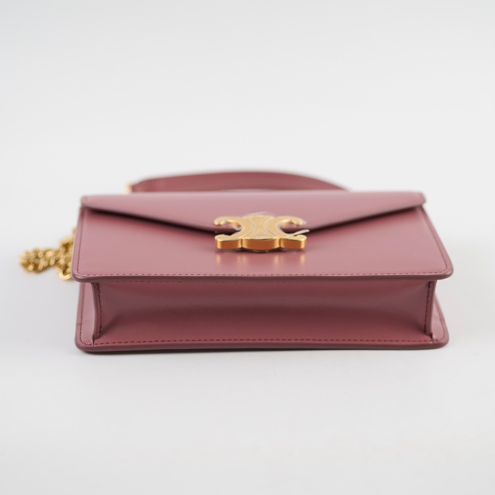 Celine Margo Wallet On Chain - Vintage Rose Pink Crossbody Bag for Women | Perfect for Evening Parties, Date Nights & Travel