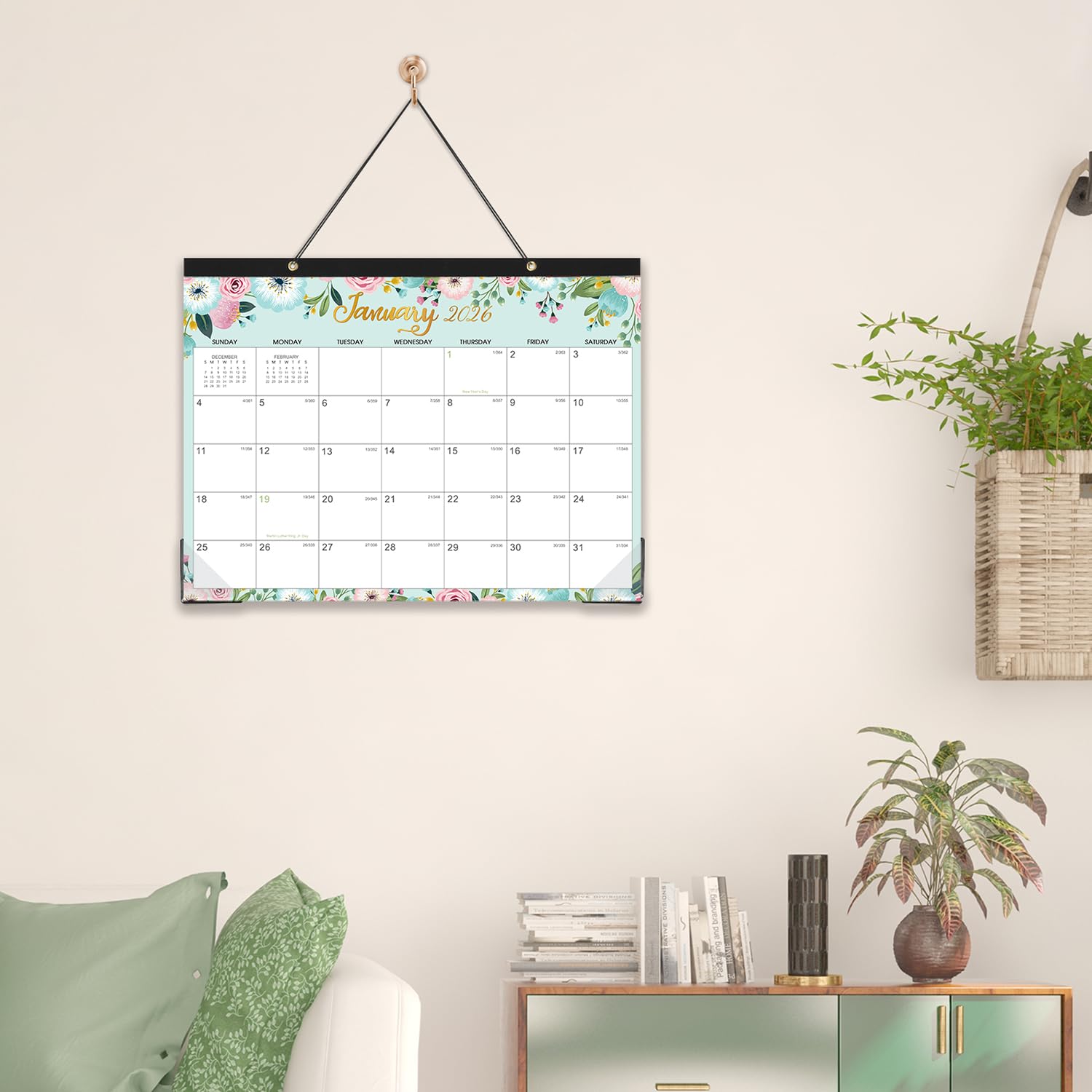 2025-2026 Desk Calendar (July 2025 - December 2026) - 18 Month Large Office Planner 14.6