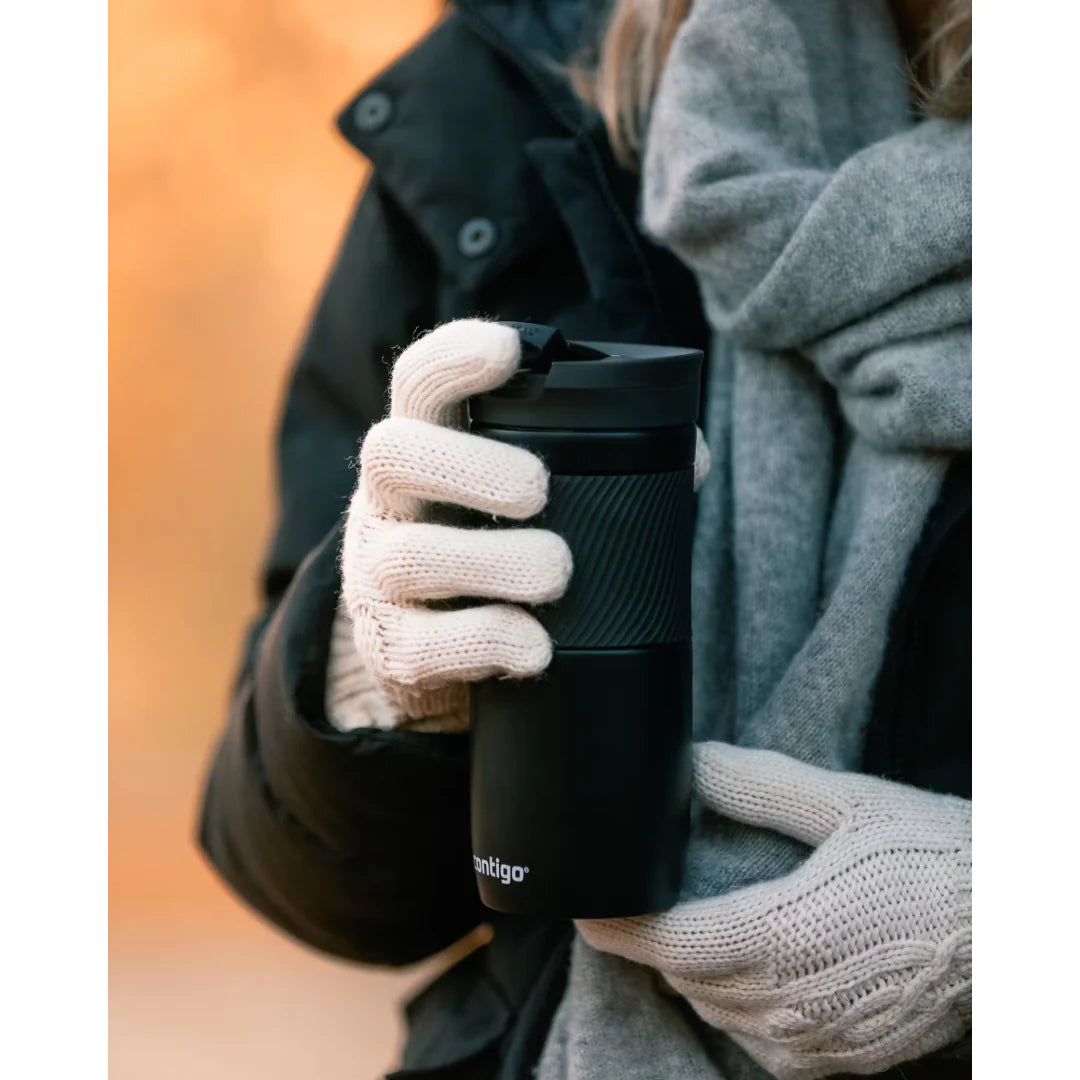 Byron SNAPSEAL 16oz Insulated Travel Mug with Leak-Proof Lid - Stainless Steel Vacuum Flask for Coffee, Tea & Hot/Cold Beverages - Perfect for Commuting, Camping & Office Use