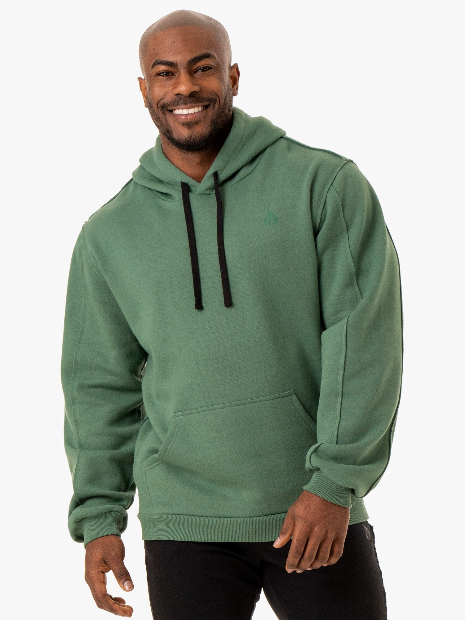 Force Pullover Hoodie for Men & Women - Comfortable Green Hooded Sweatshirt - Perfect for Gym, Running, and Casual Wear