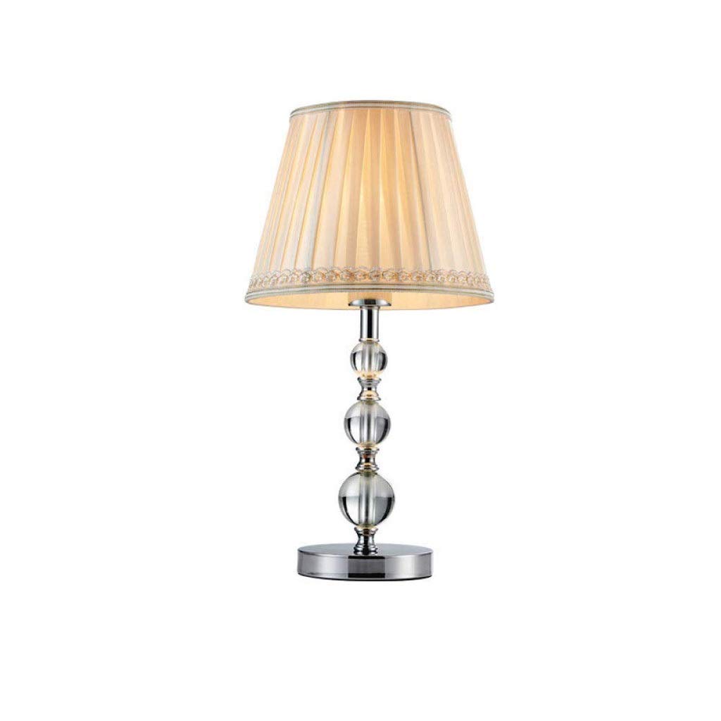 Modern Crystal Ball Table Lamp with Silver Drum Shade - Elegant Stacked Design for Living Room, Bedroom & Office Decor | Perfect for Nightstands, Reading Nooks & Home Accent Lighting