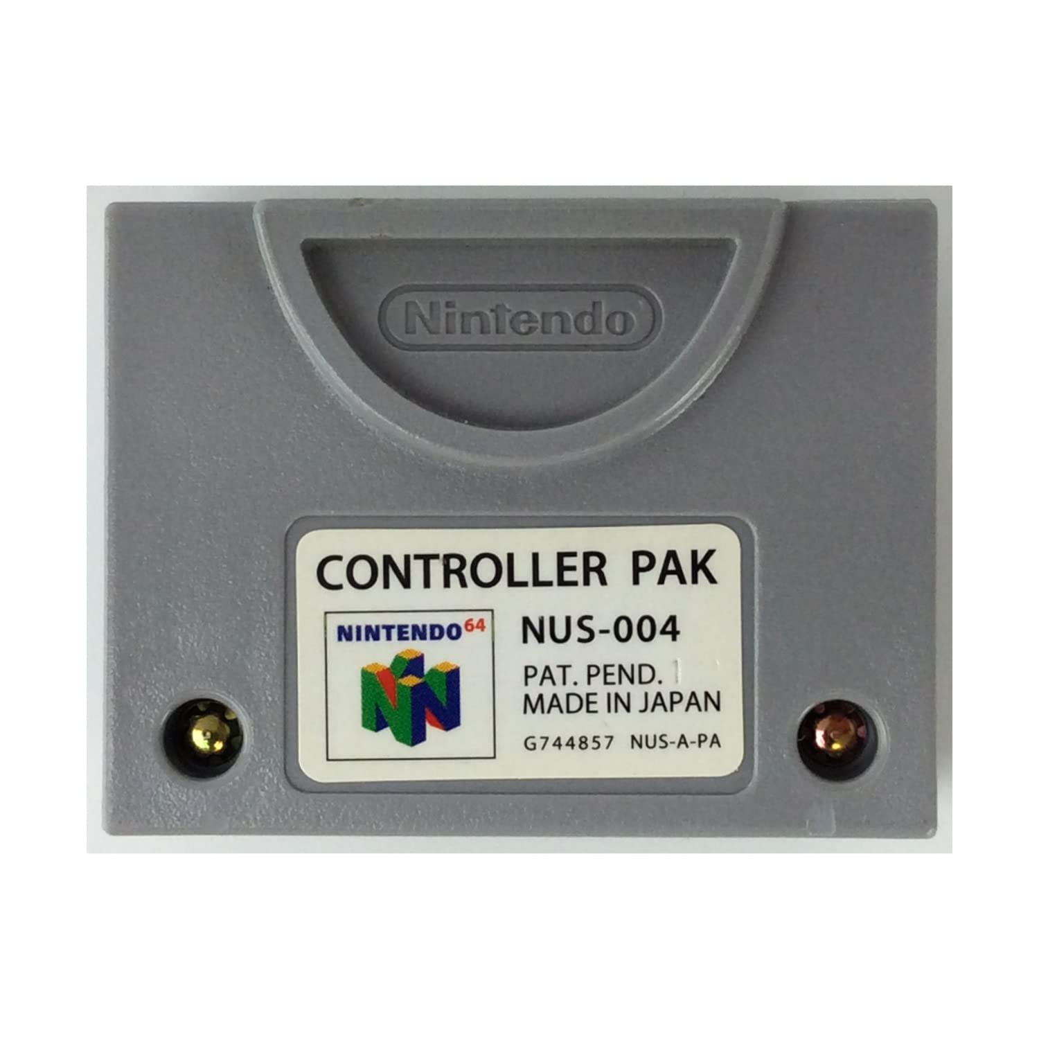 Original Nintendo 64 Controller Pak - N64 Memory Card for Game Saves - Perfect for Retro Gaming & Collectors - Use with N64 Console for Classic Gaming Experience