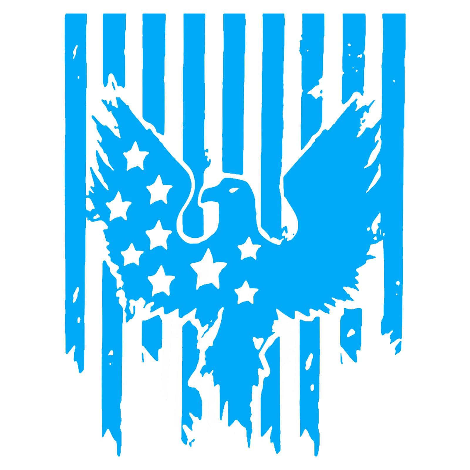 Premium Vinyl Decal Sticker - Easy to Remove Eagle Fire Totem Design for Car Window, Bumper, Laptop, and Water Bottle Decoration