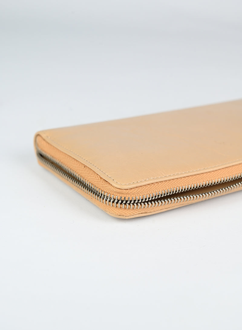 Balenciaga Beige Leather Wallet for Men & Women | Luxury Designer Bifold Wallet | Perfect for Everyday Use, Travel & Gifting