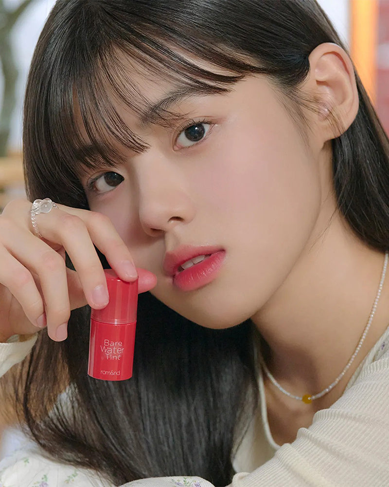rom&nd Bare Water Tint - Long Lasting Hydrating Lip Stain with Natural Finish | Perfect for Everyday Wear, Date Night & Makeup Looks