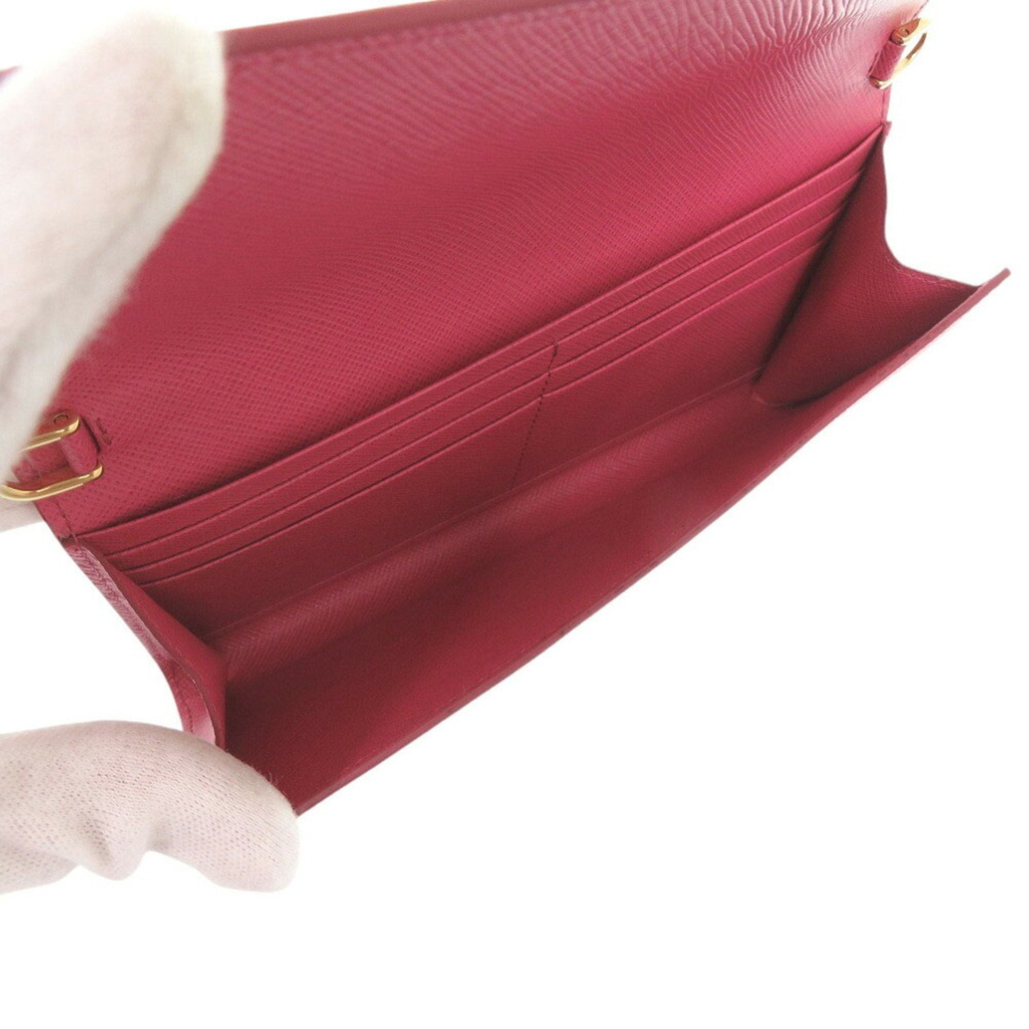 Affiano Leather Wallet on Chain for Women - Pink Crossbody Bag with RFID Protection | Perfect for Parties, Travel & Everyday Use