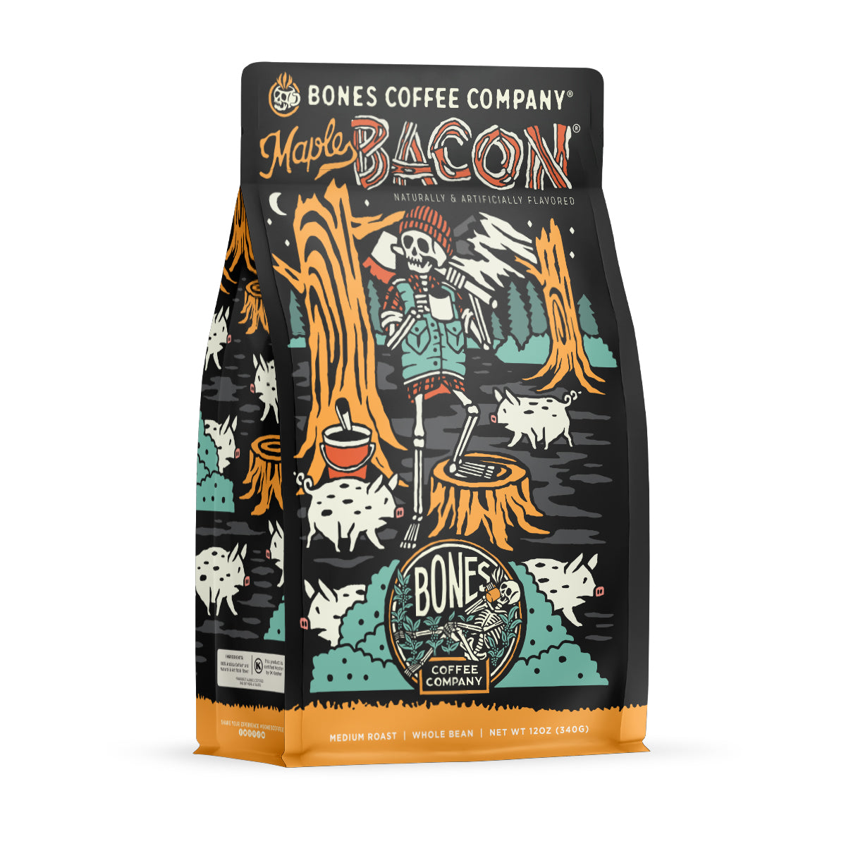 Premium Maple Bacon - 12oz | Smoky Sweet Flavor for Breakfast, Sandwiches & Charcuterie Boards | Gluten-Free & High Protein Snack