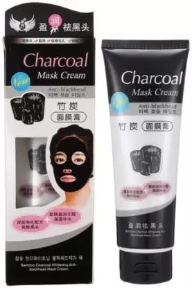 LIFE COSMETICS Charcoal Blackhead Mask Cream - Deep Cleansing & Purifying Facial Treatment for Blackhead Removal, Excess Oil & Dirt Control | Perfect for Oily & Acne-Prone Skin, Weekly Detox Routine