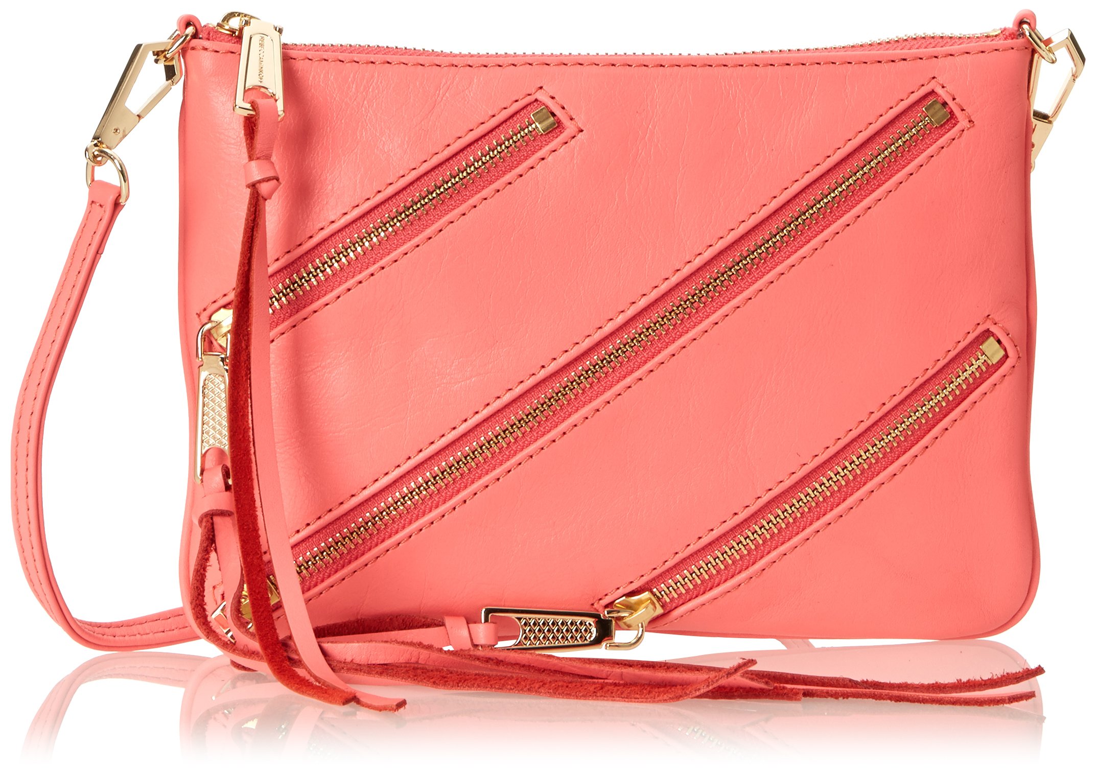 Rebecca Minkoff Moto Rocker Crossbody Bag for Women - Stylish Leather Shoulder Purse for Everyday Use, Work, Travel & Date Night