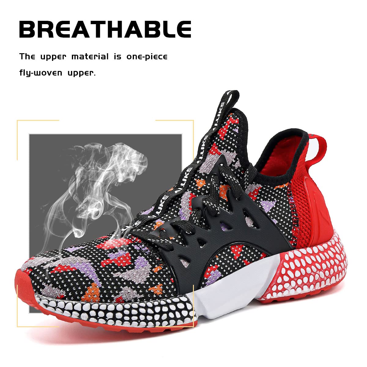 WETIKE Men's/Women's Breathable Mesh Slip-On Running Shoes - Lightweight Comfortable Sneakers for Walking, Jogging & Gym Workouts