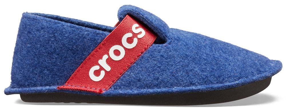 Crocs Kids' Classic Fuzzy Slippers - Soft & Comfortable Slip-On Indoor/Outdoor Slippers for Boys & Girls - Perfect for Home, School & Winter Wear