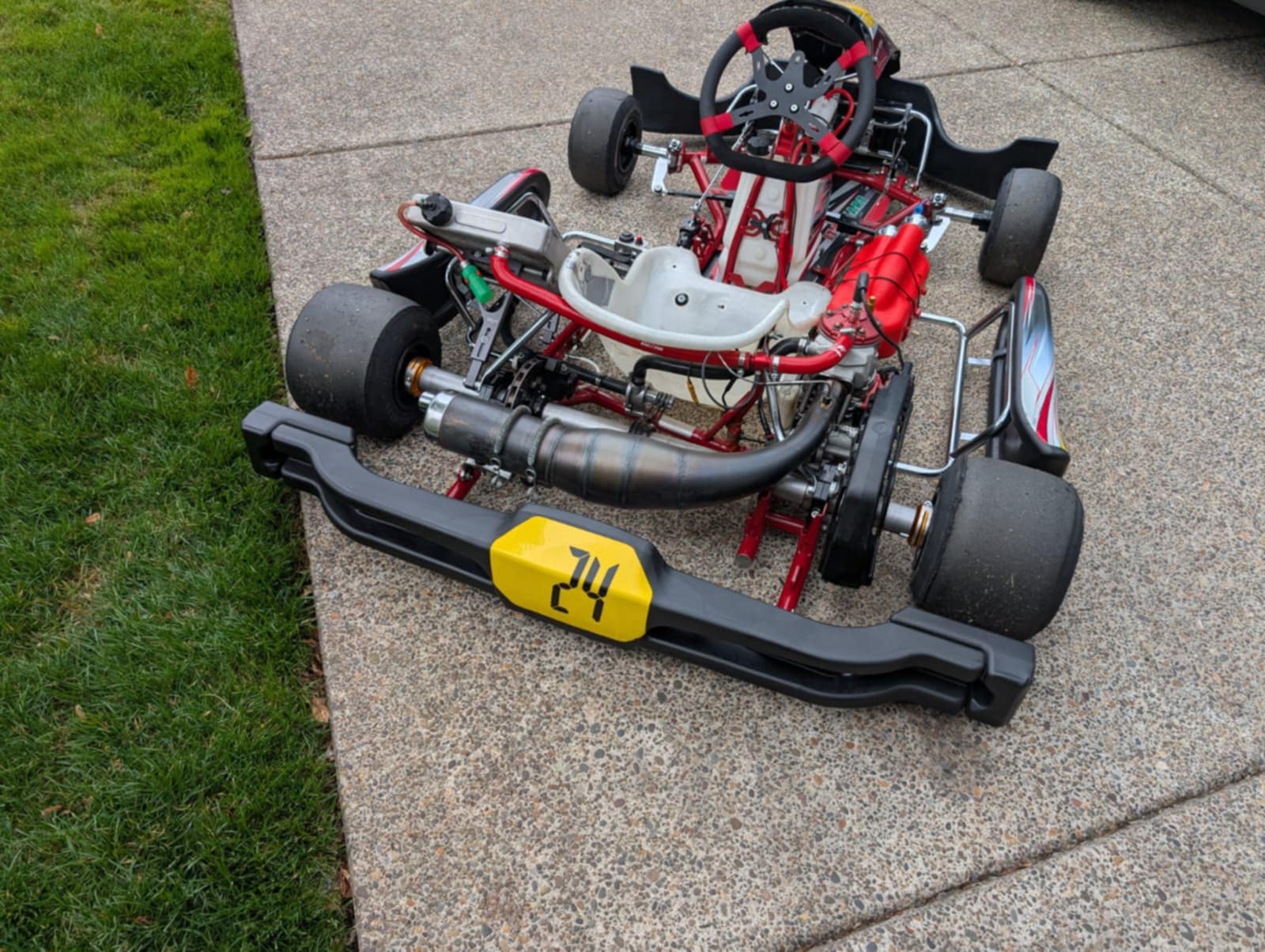 2024 Italkart Laguna Red X125 WC - High-Performance Racing Kart for Competitive Track Racing & Professional Karting Events
