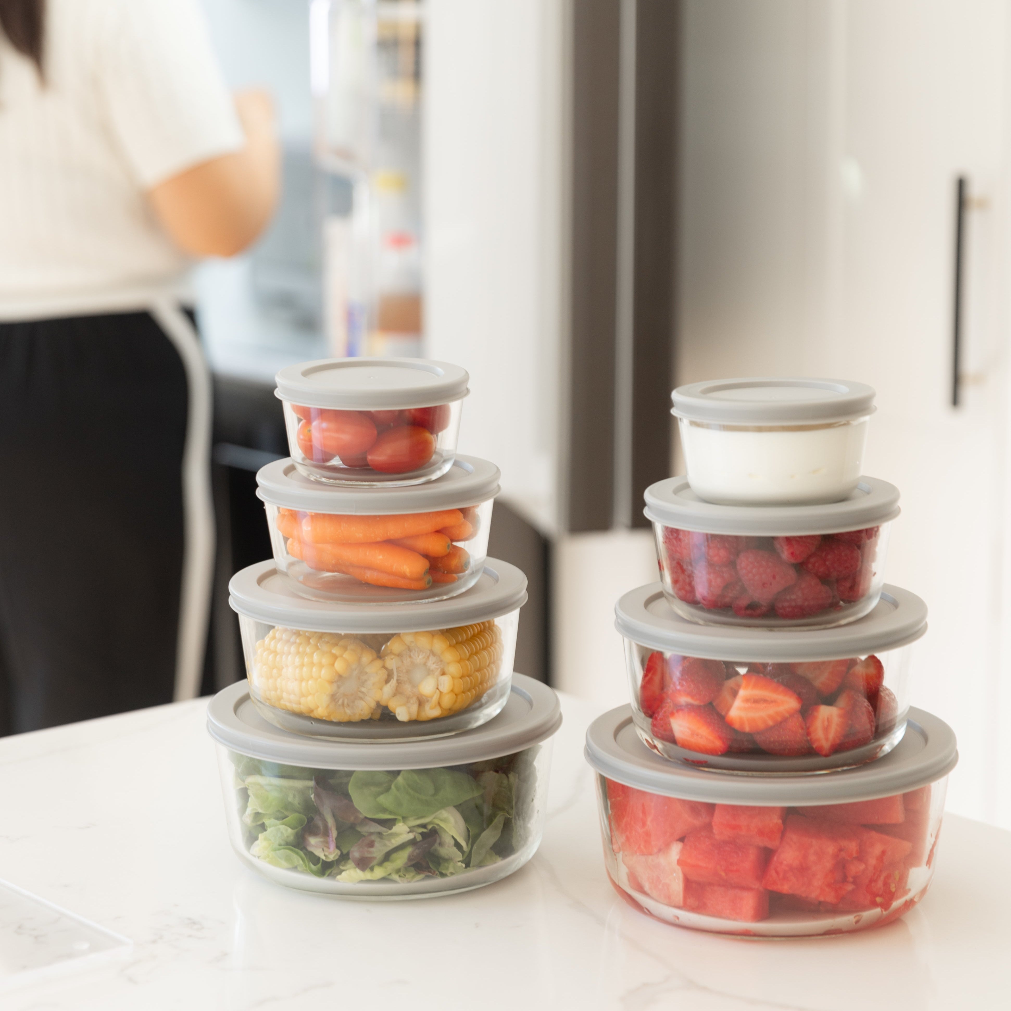 Meal Prep Containers - BPA-Free Food Storage Containers with Lids for Meal Prepping, Portion Control & Healthy Eating | Perfect for Work, Gym & School Lunches