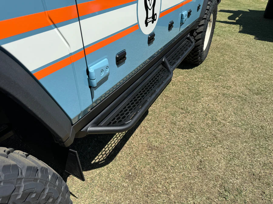 2023+ Ineos Grenadier Owl Tubular Side Step Sliders - Heavy Duty Off-Road Running Boards for Adventure & Truck Accessories