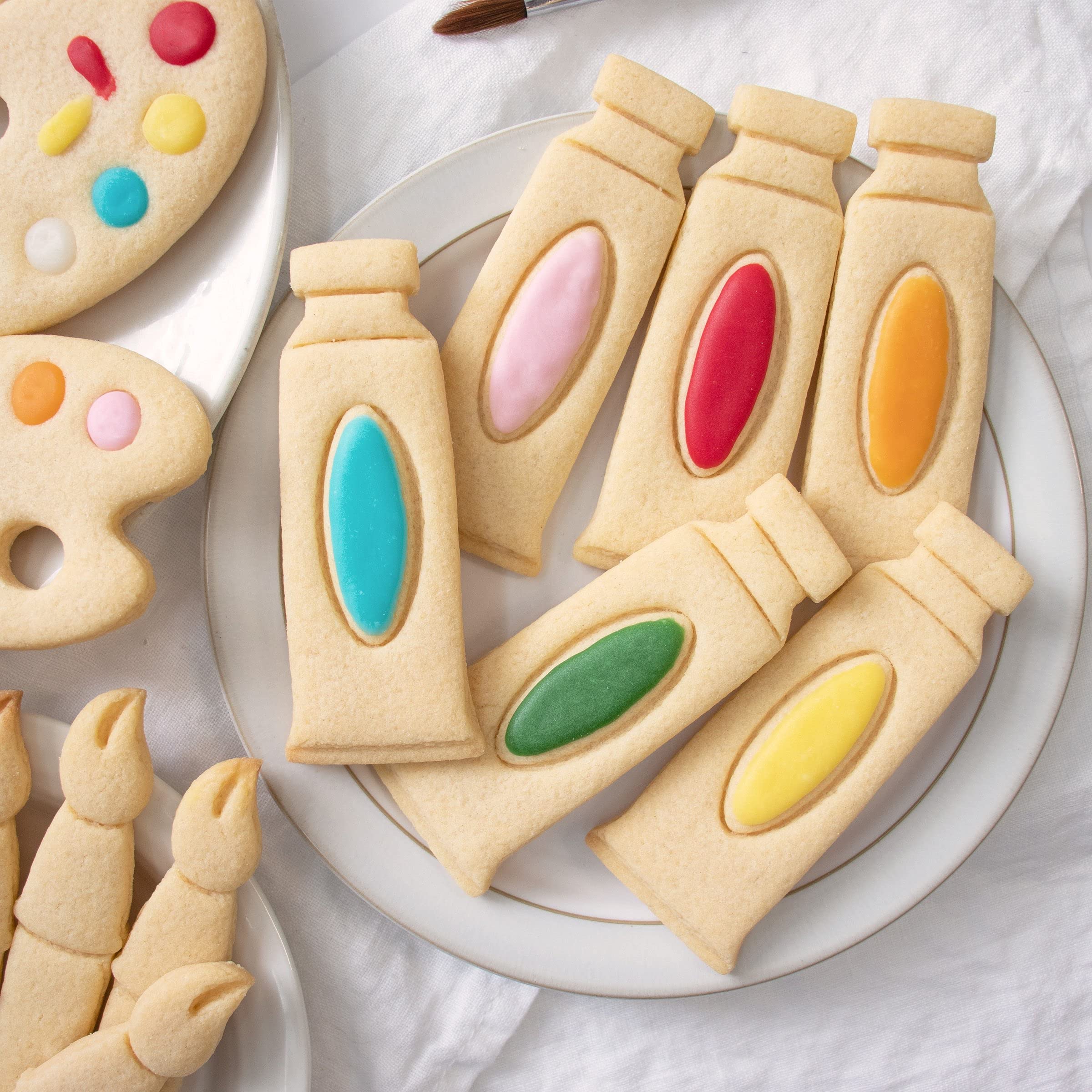 Paint Tube Cookie Cutter - 1 Piece Stainless Steel Baking Decorating Tool for Artists & Bakers | Perfect for DIY Cookies, Cake Decorations & Creative Baking Gifts