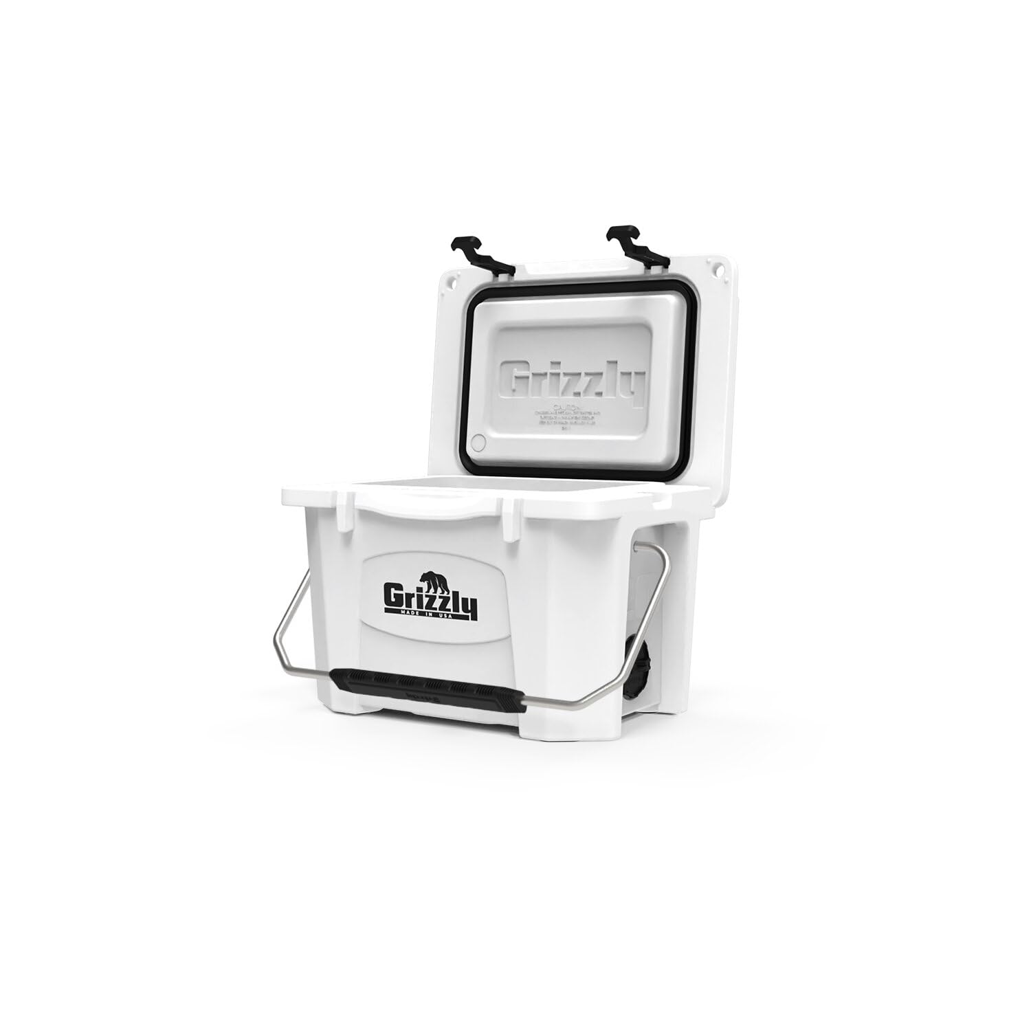 Grizzly 20 Quart Cooler - Durable Rotomolded Ice Chest with Lifetime Warranty | Made in USA | Perfect for Beach, Boat, Camping, Fishing & Hunting | Heavy-Duty Insulated Cooler for Outdoor Adventures | G20 Cooler