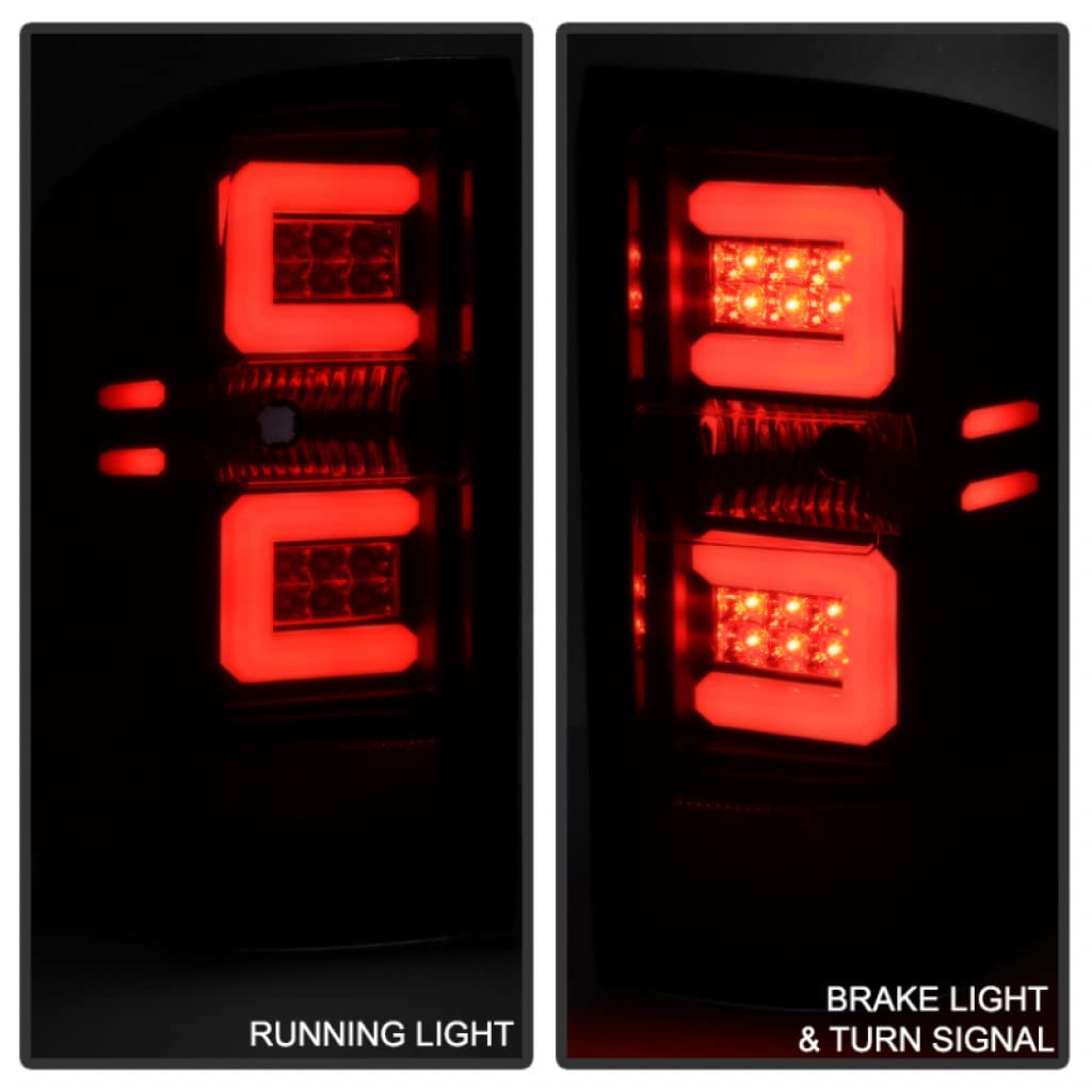 2015-2016 GMC Sierra 2500/3500 HD LED Tail Lights Pair with Black Smoke Light Bar - Upgrade Your Truck's Style & Visibility (Part# 5079992) | Perfect for Night Driving & Off-Road Adventures