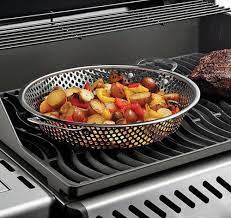 Napoleon Stainless Steel Grilling Wok - 14 Inch Stir Fry Pan for Outdoor BBQ, Camping & Asian Cooking - Heavy Duty Non-Stick Griddle for Gas & Charcoal Grills (Model 56027)