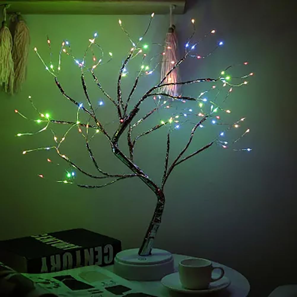 Battery Operated LED Fairy Lights - Mini Christmas Tree Copper Wire Garland Lamp for Holiday Decor, Kids Room, Bedroom & Home Decoration | Perfect for Christmas Tree Decorations, Party Lighting & Cozy Ambiance