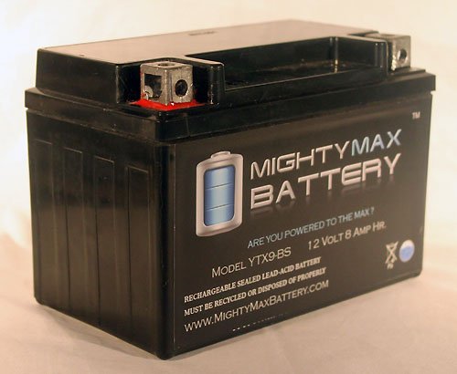 Mighty Max YTX9-BS High Performance Replacement Battery for Motorcycles, ATVs & Powersports - Long Lasting Power Solution for Outdoor Adventures
