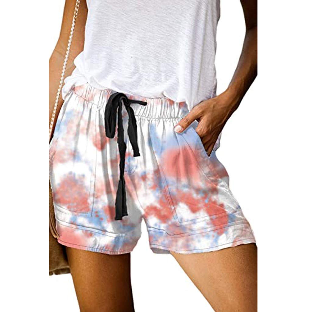 Hessimy Women's Summer Shorts with Pockets - Comfy Beach & Pajama Shorts for Casual Wear