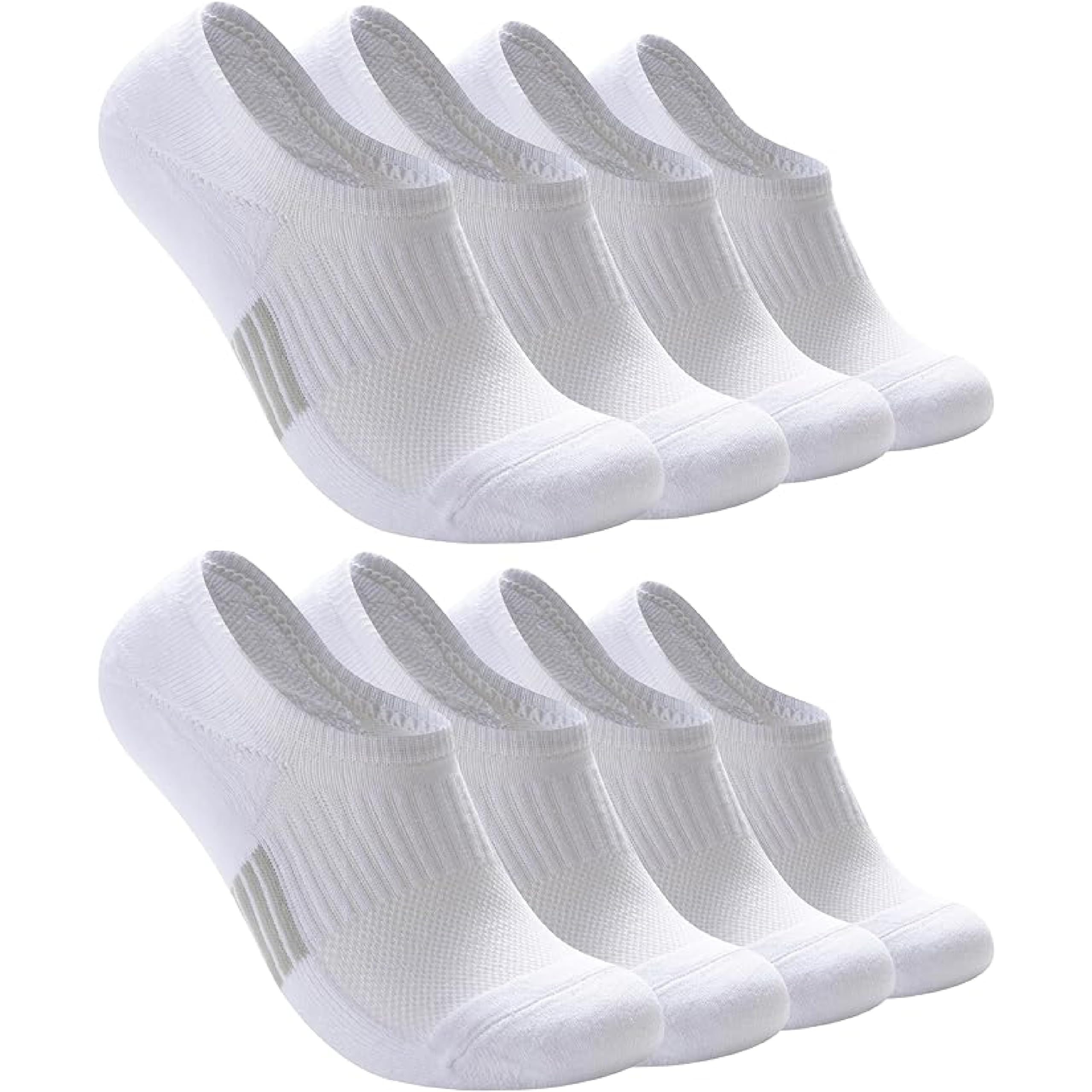 Eedor No Show Socks for Women & Men - Unisex Low Cut Invisible Athletic Socks with Non-Slip Grip - Soft Stretchable Cotton Blend Socks for Running, Sneakers & Casual Wear