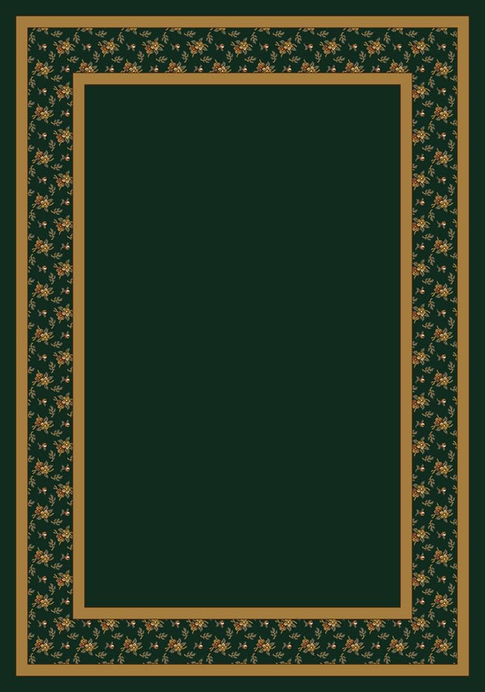 Design Center Garden Estate Emerald Green Rug - Runner Size 2'4