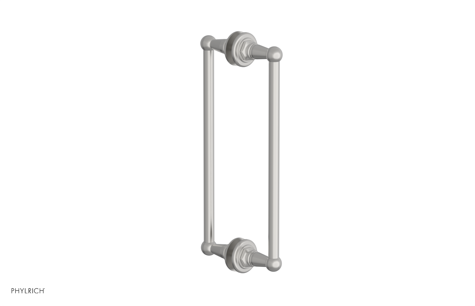 Jamestown 12 Double-Sided Shower Pull 165 x 93 x 12 - Heavy Duty Bathroom Shower Curtain Hooks for Home & Hotel Use