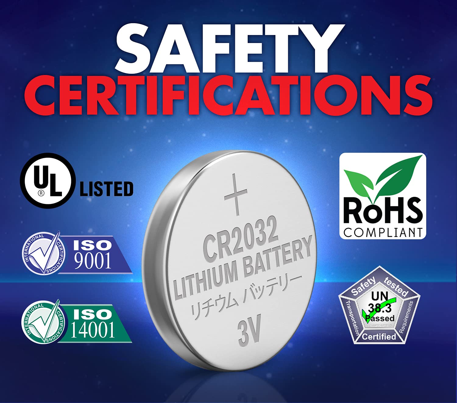 ACDelco 24-Pack CR2032 3V Lithium Coin Cell Batteries for Watches, Key Fobs, Calculators & Small Electronics - Long Lasting 5-Year Shelf Life - Ideal for Home, Office & Emergency Kits