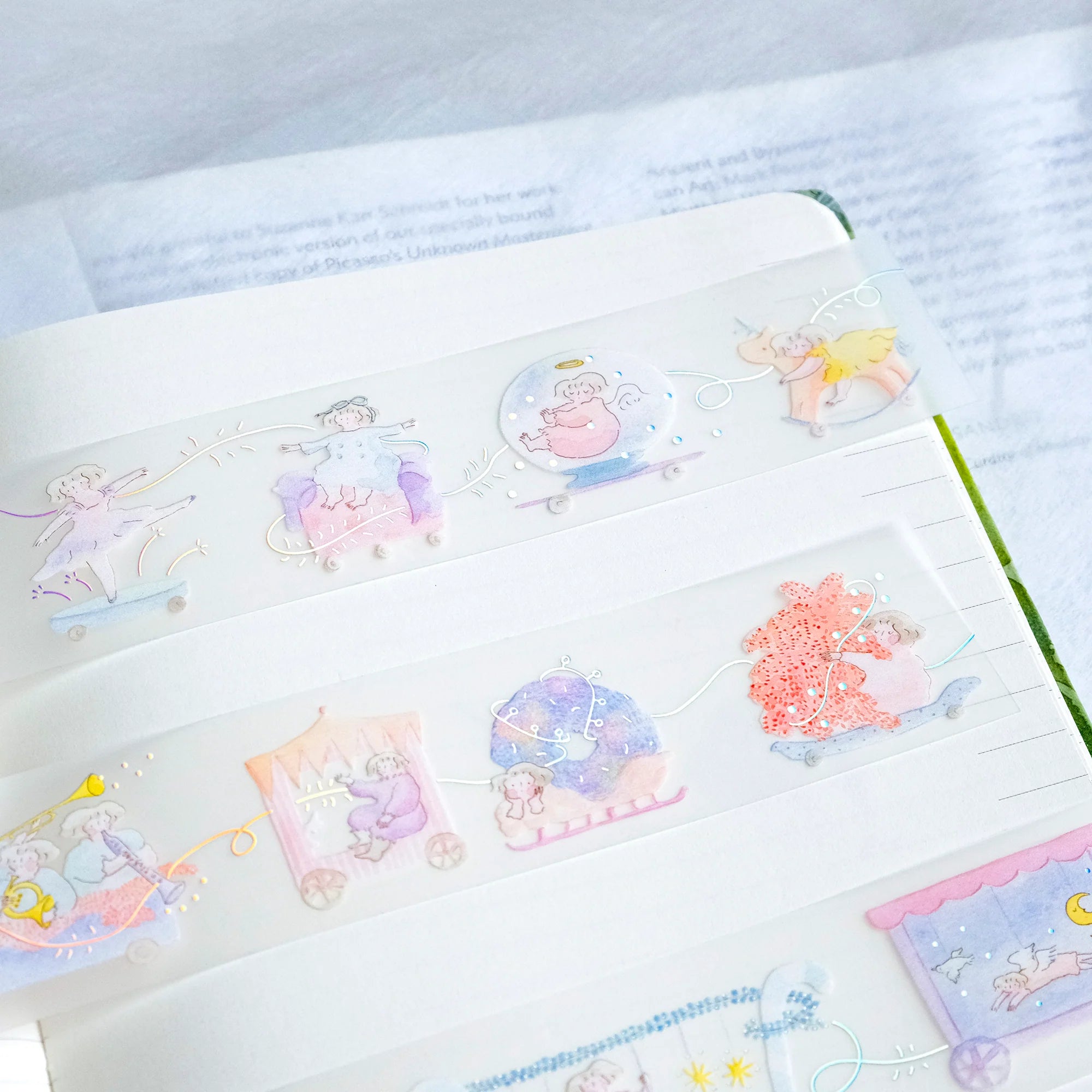 Dodolulu Washi Tape - Embrace The Joy PET Decorative Tape for Scrapbooking, Journaling, DIY Crafts & Gift Wrapping
