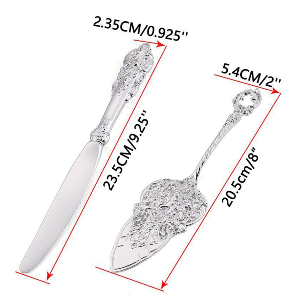 Premium Zinc Alloy Cake Cutter Set - Professional Baking Tools for Wedding Cakes, European Pastries & Pizza Serving - Durable Cake Dividers & Servers for Bakers, Catering & Home Baking Essentials