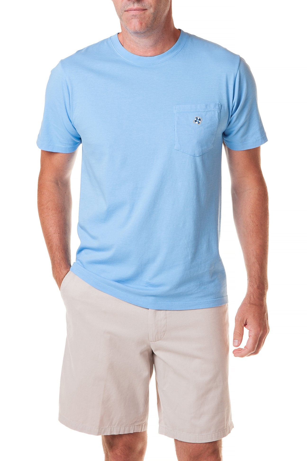 Azure Castaway Beach T-Shirt - Soft Cotton Casual Tee for Summer Vacations, Beach Parties & Outdoor Adventures