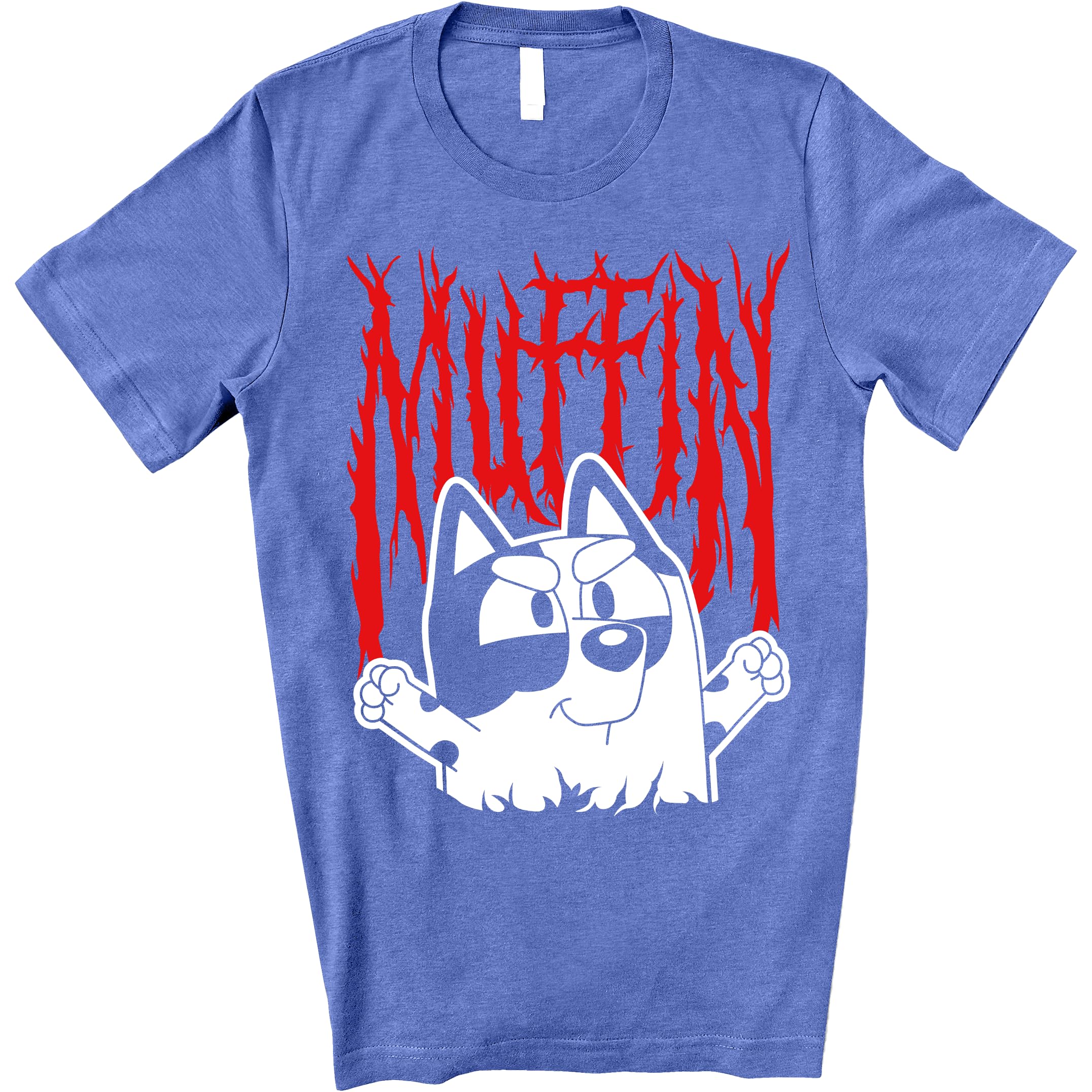 Funny Muffin Graphic T-Shirt for Women & Kids - Cartoon Character Tee for Family Matching Outfits, Toddler Birthday Party & Casual Wear
